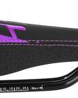 SDG Fly Jr Saddle Steel Rails - Blk/Purple