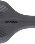 MSW SDL-173 Spin Fitness Saddle - Steel Black