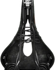 Brooks Flyer Saddle - Steel Carved Black - The Bike Hub