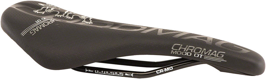 Chromag Mood DT Saddle CrMo Rails - Black/Gray