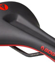 SDG Bel-Air V3 MAX Saddle - Lux-Alloy Black/Red Sonic Welded Sides