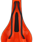 SDG Bel-Air V3 MAX Saddle - Lux-Alloy Black/Orange Sonic Welded Sides