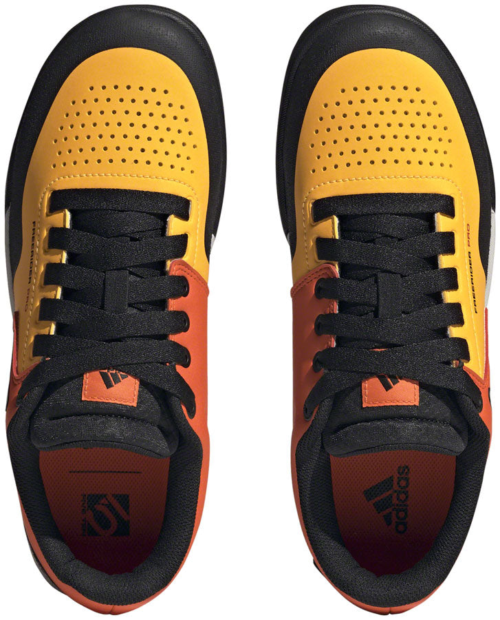 Five Ten Freerider Pro Flat Shoes - Mens Solar Gold/Ftwr White/Impact Orange 11.5 - The Bike Hub