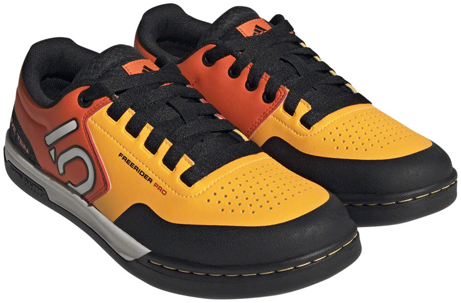 Five Ten Freerider Pro Flat Shoes - Mens Solar Gold/Ftwr White/Impact Orange 11.5 - The Bike Hub