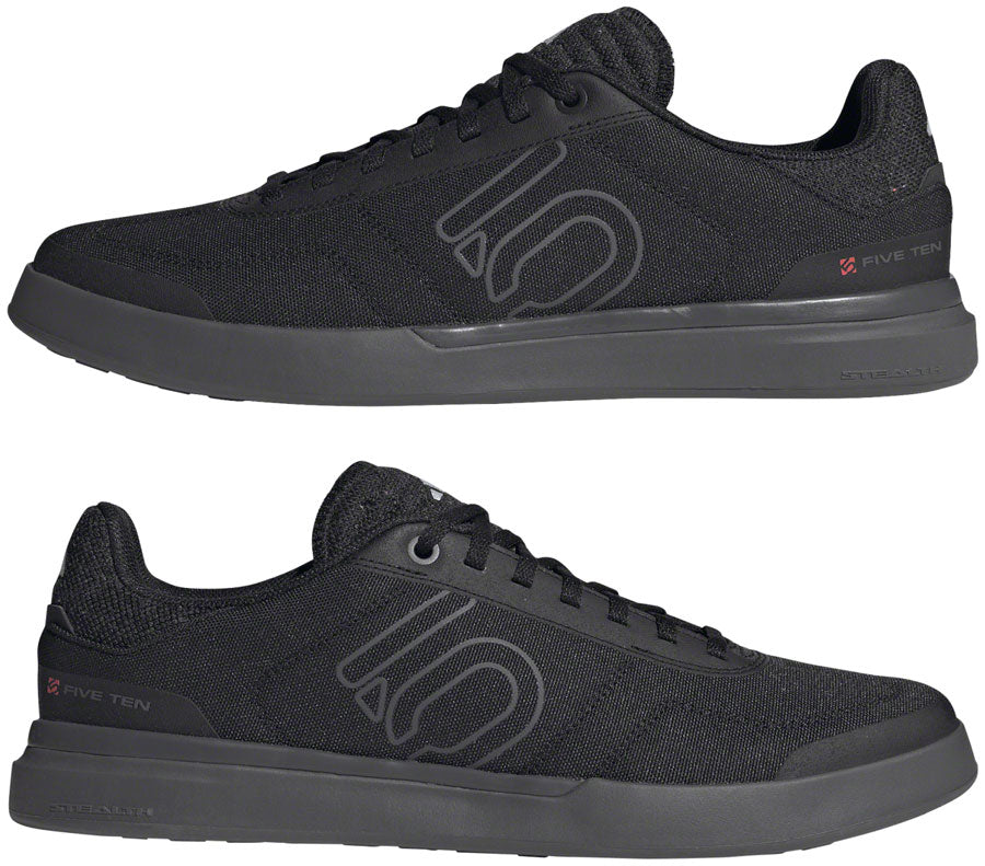 Five Ten Sleuth Deluxe Canvas Flat Shoes - Mens Core BLK/Gray Five/Ftwr White 9.5 - The Bike Hub