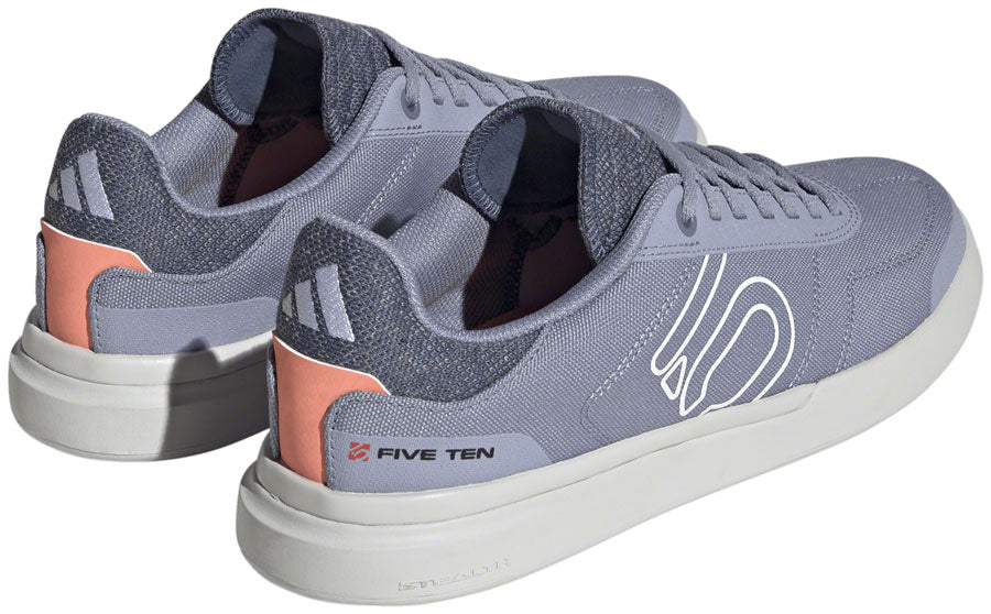 Five Ten Stealth Deluxe Canvas Flat Shoes - Womens Silver Violet/Ftwr White/Coral 8.5