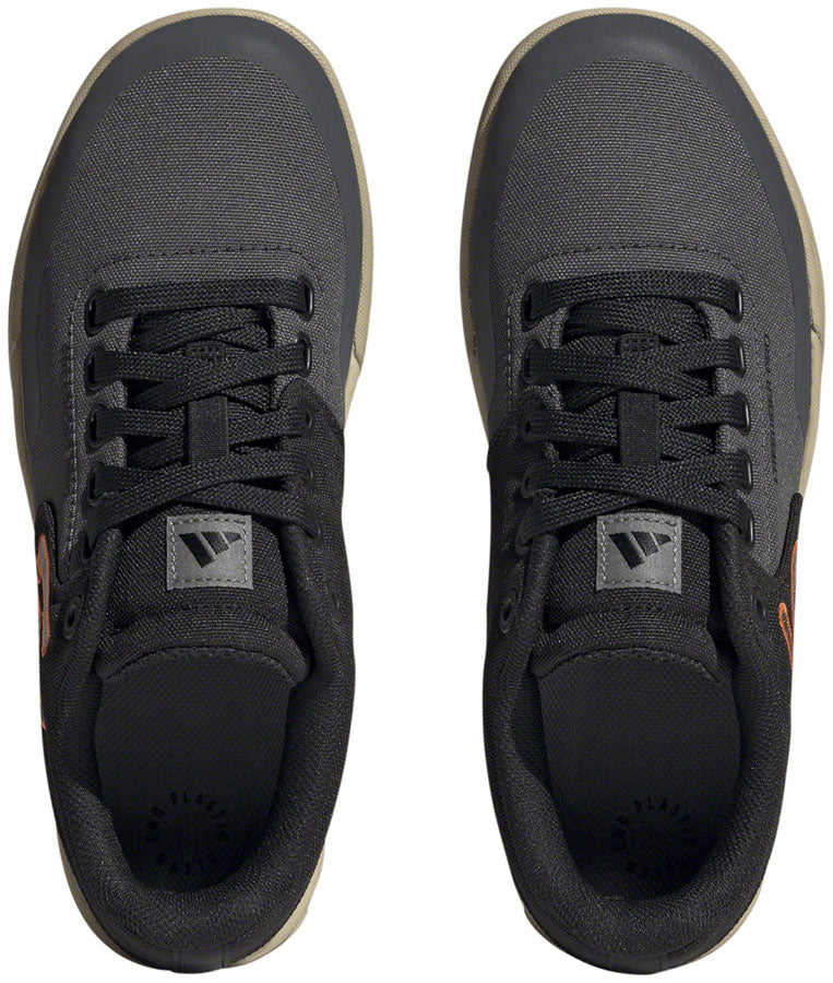 Five Ten Freerider Pro Canvas Flat Shoes - Womens Gray Six/Gray Four/Impact Orange 6 - The Bike Hub