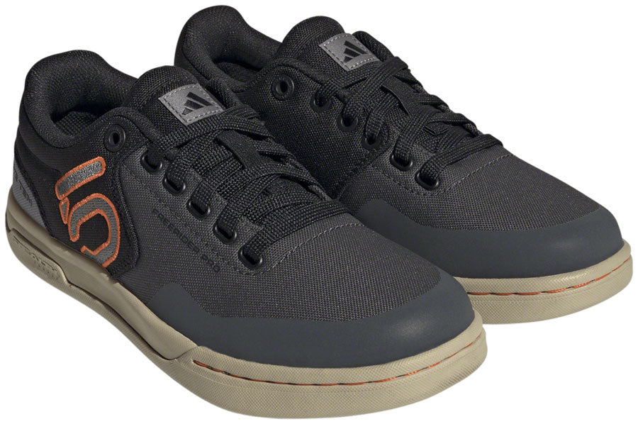 Five Ten Freerider Pro Canvas Flat Shoes - Womens Gray Six/Gray Four/Impact Orange 6 - The Bike Hub