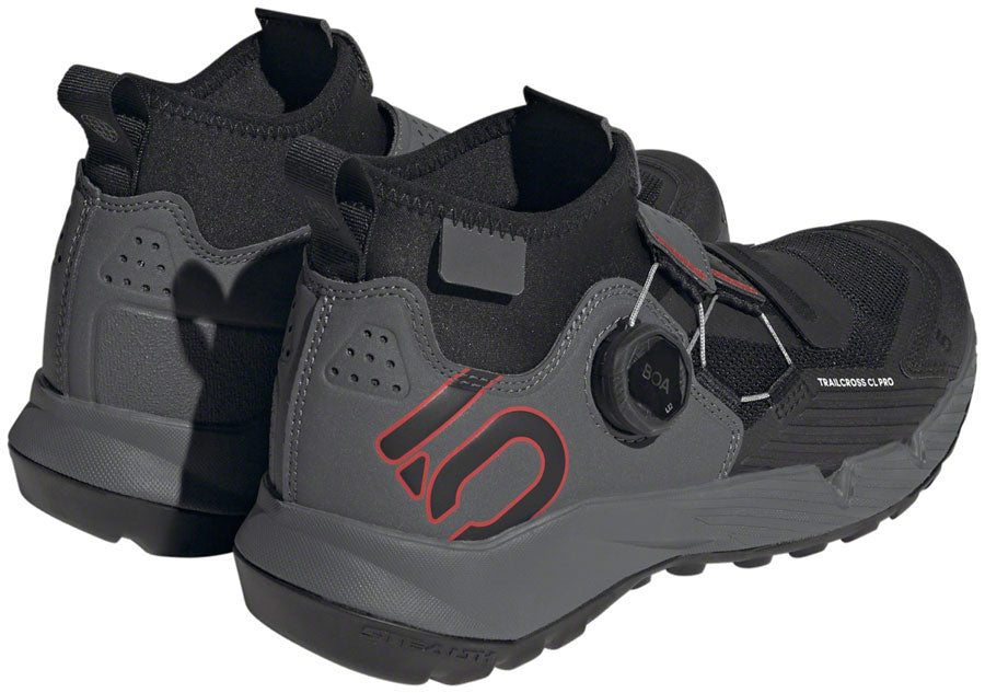 Five Ten Trailcross Pro Mountain Clipless Shoes - Womens Gray Five/Core BLK/Red 7