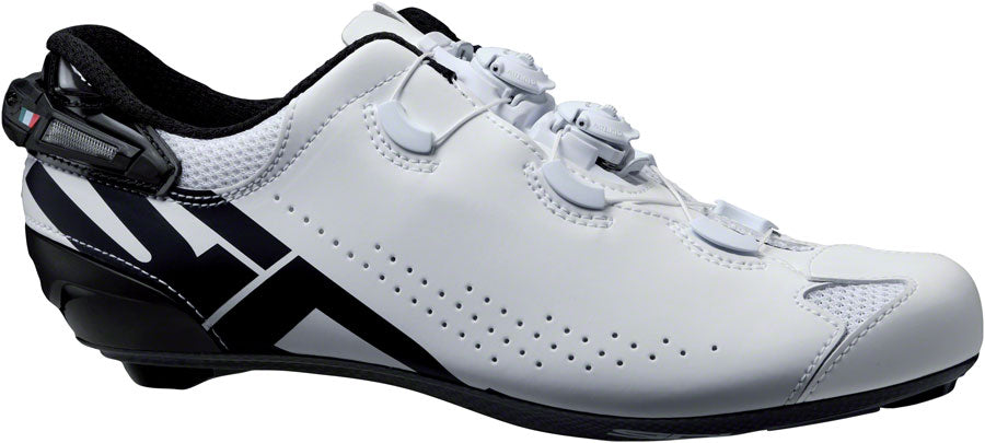 Sidi Shot 2S Road Shoes - Mens White/Black 40.5 - The Bike Hub