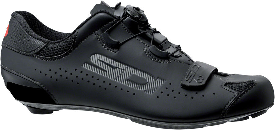 Sidi Sixty Road Shoes - Mens Black/Black 44 - The Bike Hub