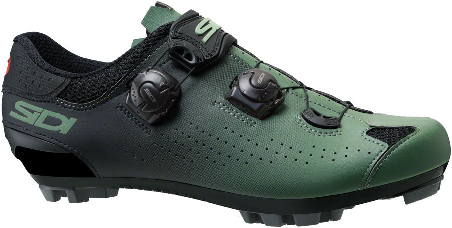 Sidi Eagle 10 Mountain Clipless Shoes - Mens Green/Black 44 - The Bike Hub