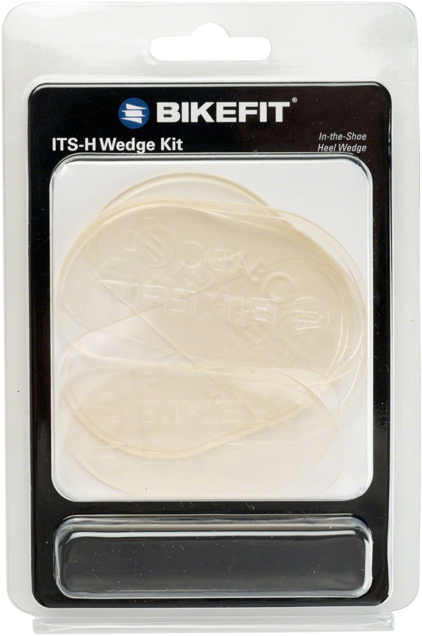 BikeFit In The Shoe Nesting Heel Wedges 2 3 and 4 Degree 6-Pack Clear - The Bike Hub