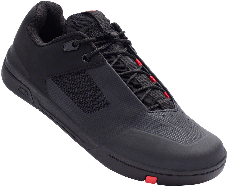 Crank Brothers Stamp Lace Mens Flat Shoe - Black/Red/Black Size 12
