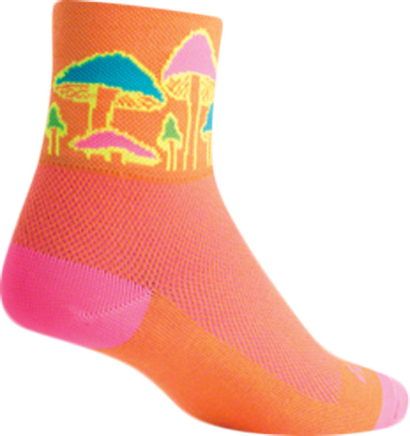 SockGuy Classic Trippin Socks - 3 inch Orange Large/X-Large