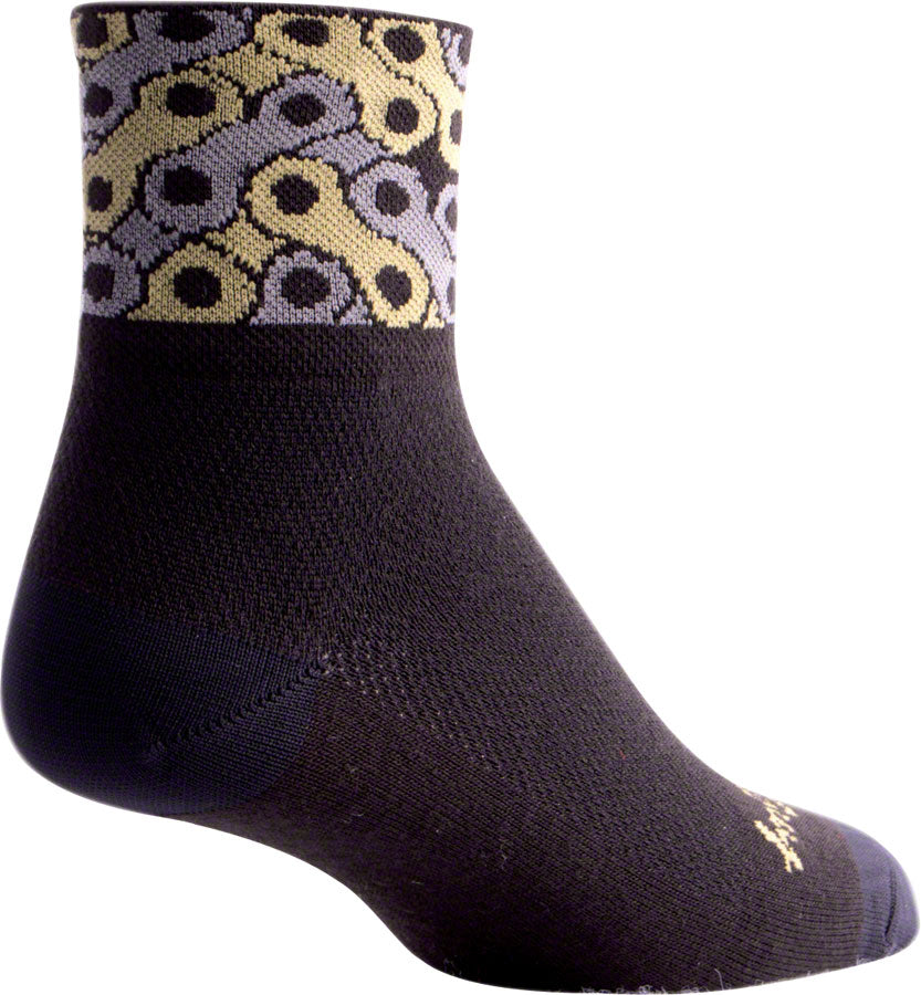 SockGuy Classic Links Socks - 3&quot; Black Small/Medium
