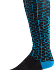 45NRTH Lumi Midweight Knee High Wool Sock - Blue Small
