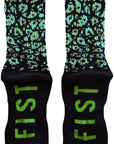 Fist Handwear Croc Crew Sock - Black/Green Large