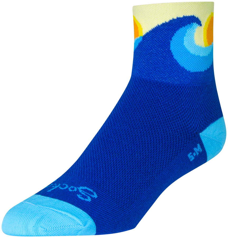 SockGuy Classic Swell Socks - 3&quot; Blue Small/Medium