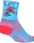 SockGuy Classic Trike Socks - 4" Blue/Red Small/Medium