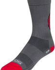 SockGuy SGX Rise and Grind Socks - 6" Gray Large/X-Large