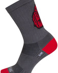 SockGuy SGX Rise and Grind Socks - 6" Gray Small/Medium