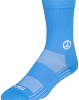 SockGuy SGX Peace Now Socks - 6" Blue Small/Medium