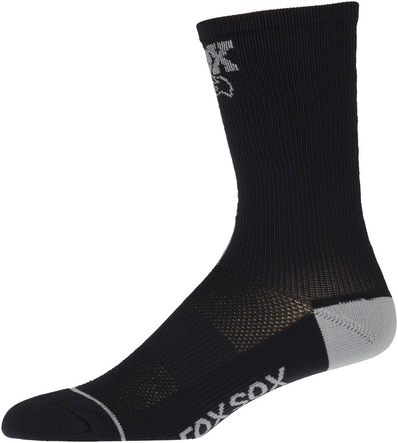 FOX Transfer Coolmax Socks - Black 7&quot; Small/Medium
