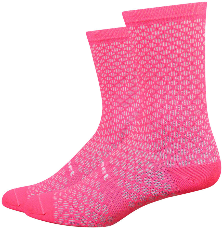 DeFeet Evo 6&quot; Mont Ventoux Socks Flamingo Pink XL