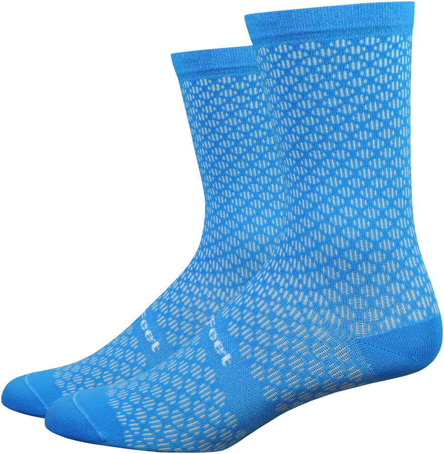 DeFeet Evo Mount Ventoux 6&quot; Socks 9.5-11.5 Blue