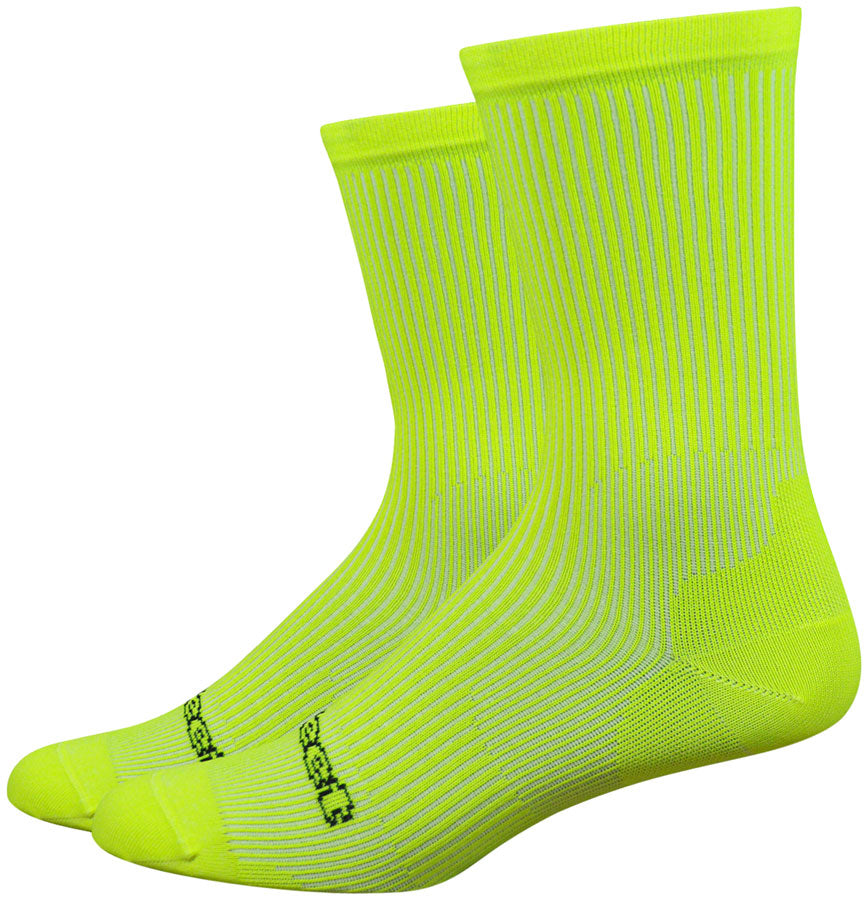 DeFeet Evo Classique Socks - 6&quot; Hi-Vis Yellow Small
