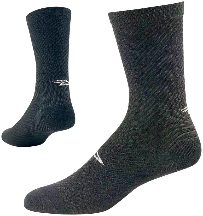 DeFeet Evo Carbon Socks - 6&quot; Black Medium