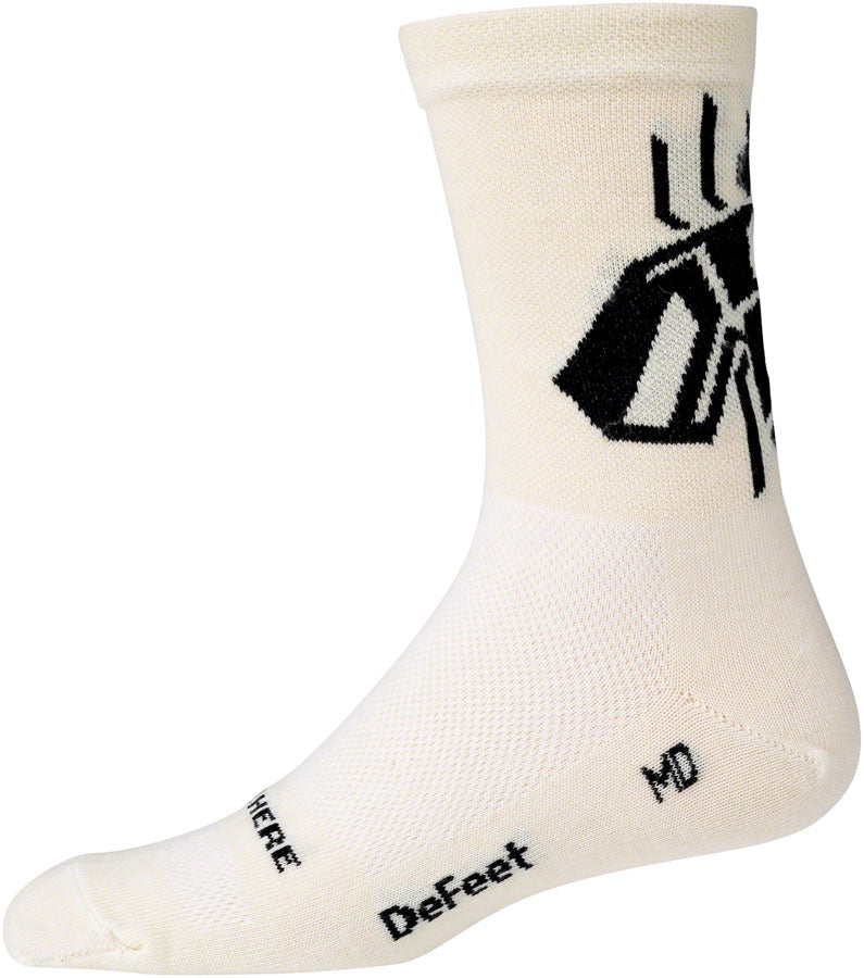 Surly Wingnut Wool Sock - 5&quot; Natural/Black Large