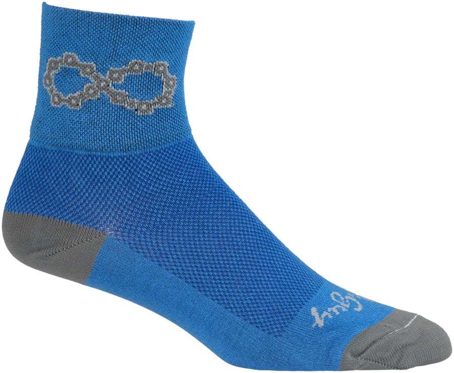 SockGuy Classic Infinite Socks - 3&quot; Blue Small/Medium