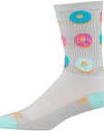 SockGuy Crew Glazed Socks - 5" Gray Small/Medium