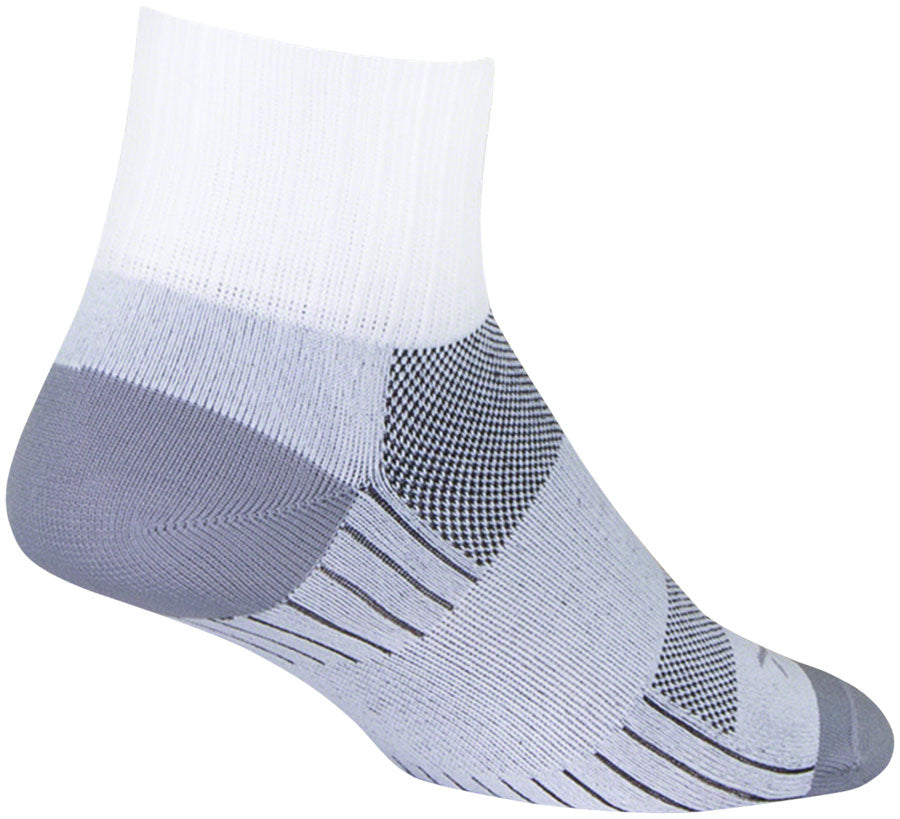 SockGuy SGX Salt Socks - 2.5&quot; White/Gray Small/Medium