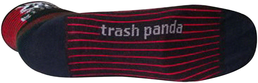 SockGuy Classic Busted Socks - 3&quot; Black/Red Stripe Small/Medium