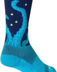 SockGuy Crew Kraken Socks - 6" Blue Small/Medium