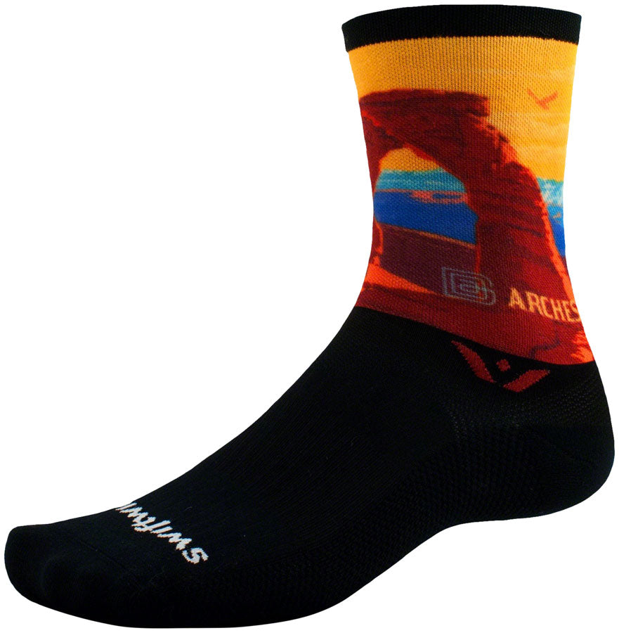 Swiftwick Vision Six Impression National Park Socks - 6&quot; Arches Large