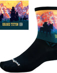 Swiftwick Vision Six Impression National Park Socks - 6" Grand Teton X-Large