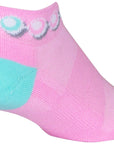 SockGuy Channel Air Pearls Classic Low Socks - 1" Pink/Blue Womens Small/Medium