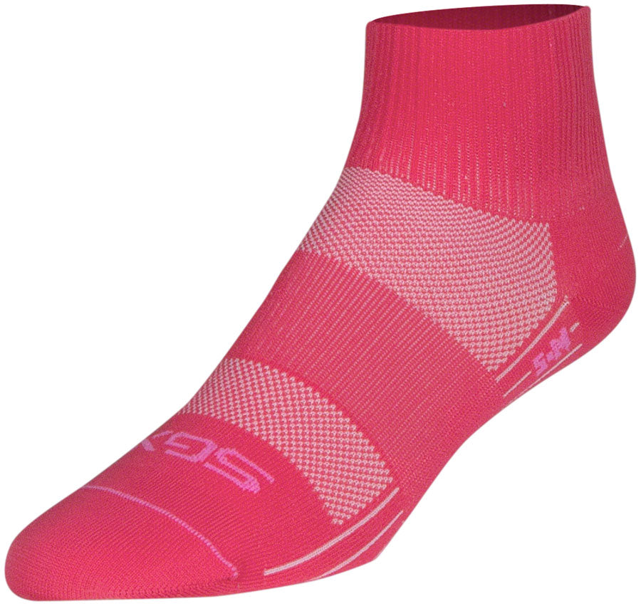SockGuy Pink Sugar SGX Socks - 2.5&quot; Pink Large/X-Large