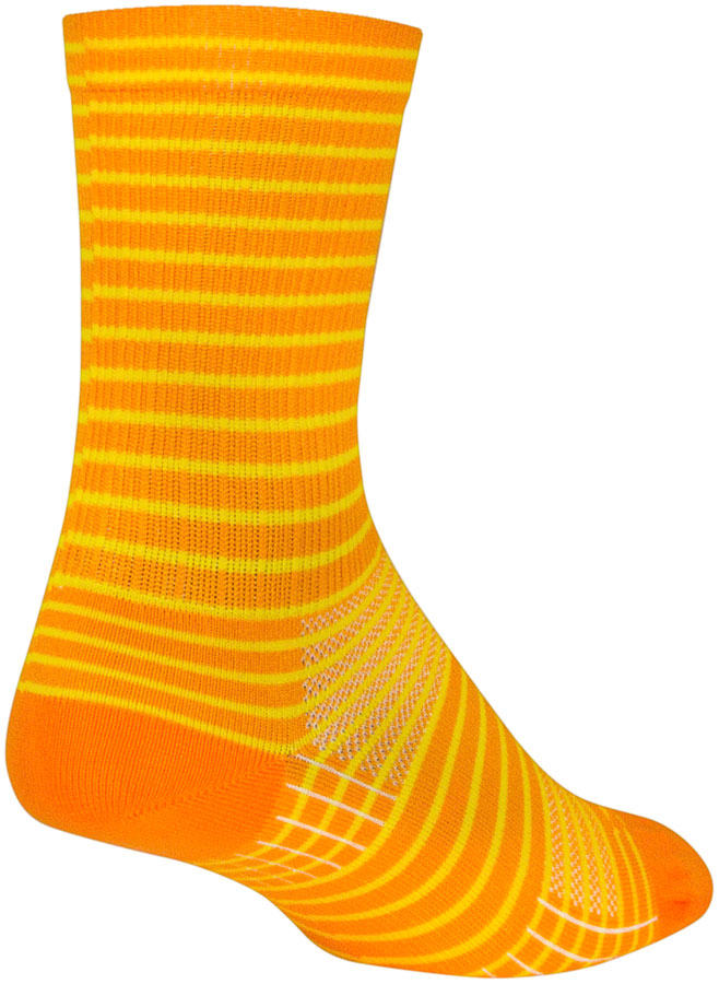 SockGuy Gold Stripes SGX Socks - 6&quot; Gold Large/X-Large