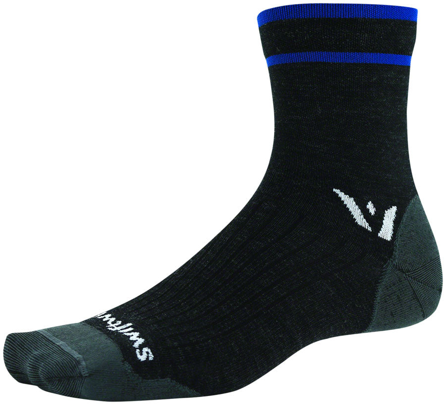 Swiftwick Pursuit Four Ultralight Socks - 4&quot; Coal Blue Small