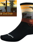 Swiftwick Vision Six Impression National Park Socks - 6" Great Smoky Mountain Bears XL