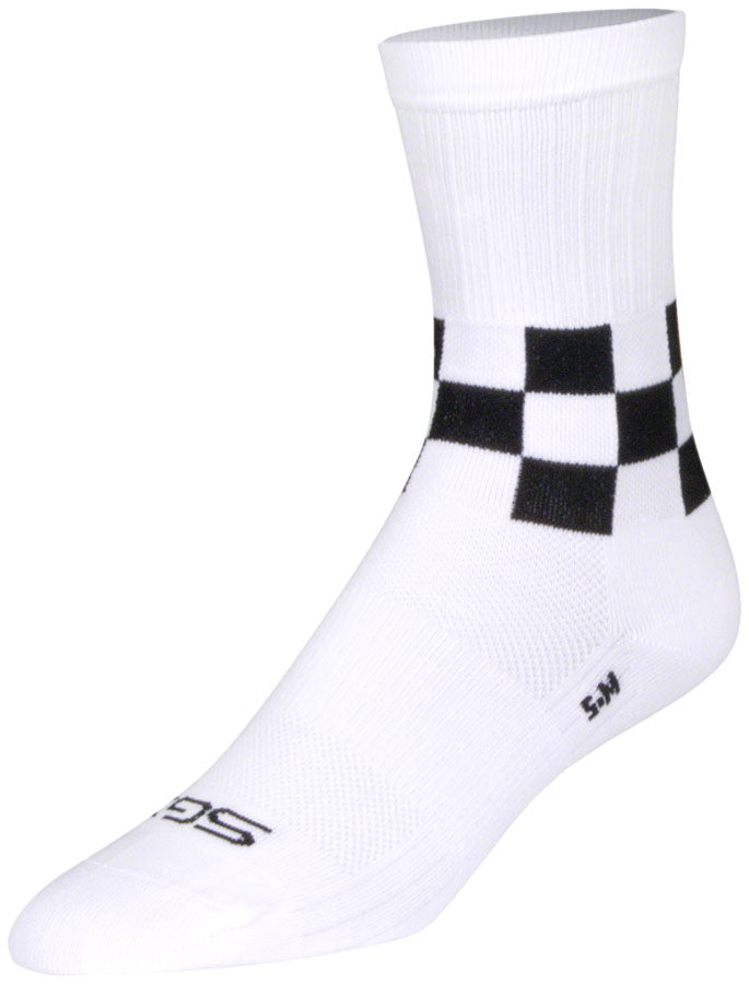 SockGuy SGX Speedway Socks - 6 inch White Large/X-Large