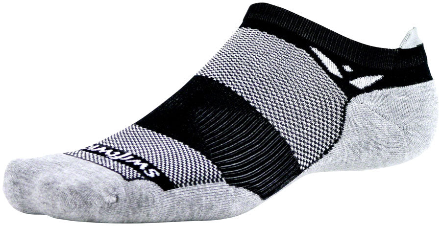 Swiftwick Maxus Zero Tab Socks - No Show Black Large