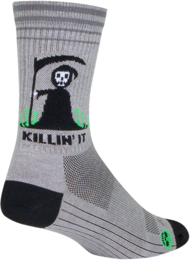 SockGuy Killin It Crew Sock - 6&quot; Small/Medium