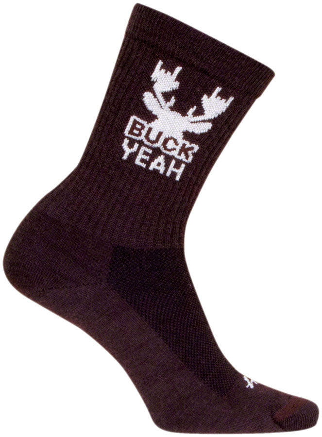 SockGuy Buck Yeah Wool Socks - 6&quot; Small/Medium