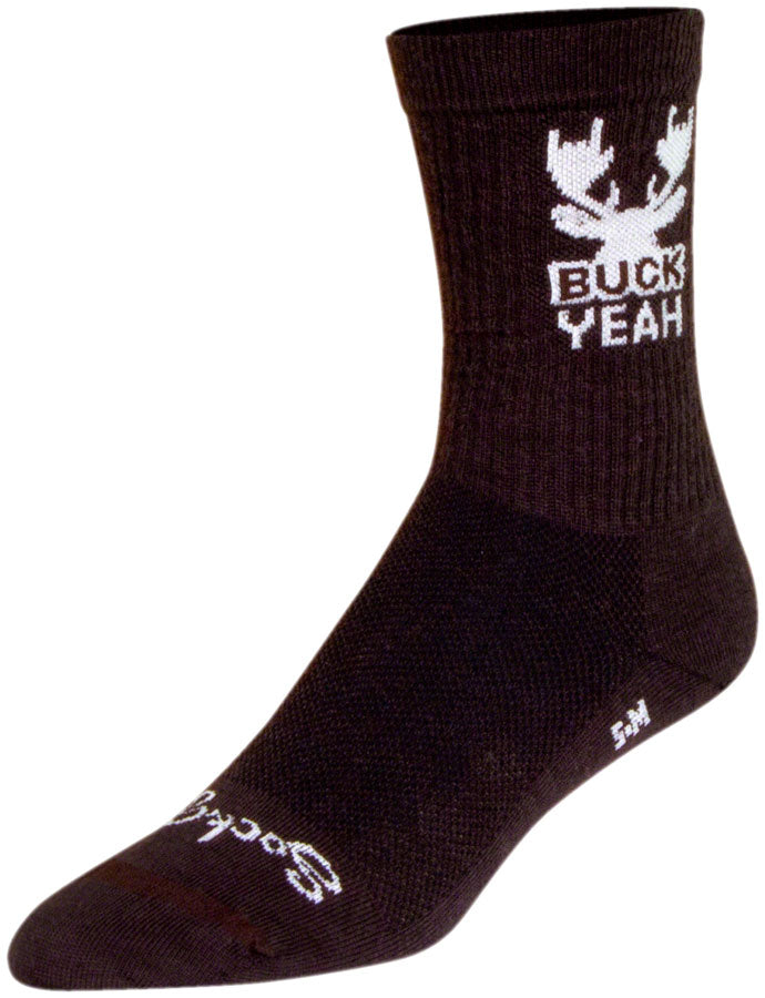 SockGuy Buck Yeah Wool Socks - 6&quot; Large/X-Large